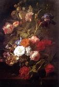 unknow artist, Floral, beautiful classical still life of flowers.128